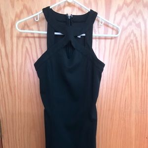 Small black body con dress
